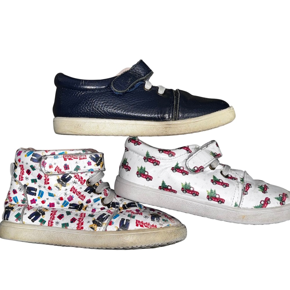 Monkey Feet Kids Shoes Size 2-3Y Boots‎ & Sneakers Holiday Prints 10M Unisex